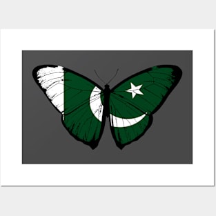 Vintage Pakistan Butterfly Moth | Pray For Pakistan and Stand with Pakistan Posters and Art